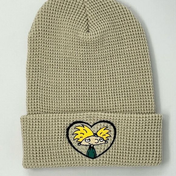 Hey Arnold Embroidered Waffle Knit Beanie - Picture 2 of 2